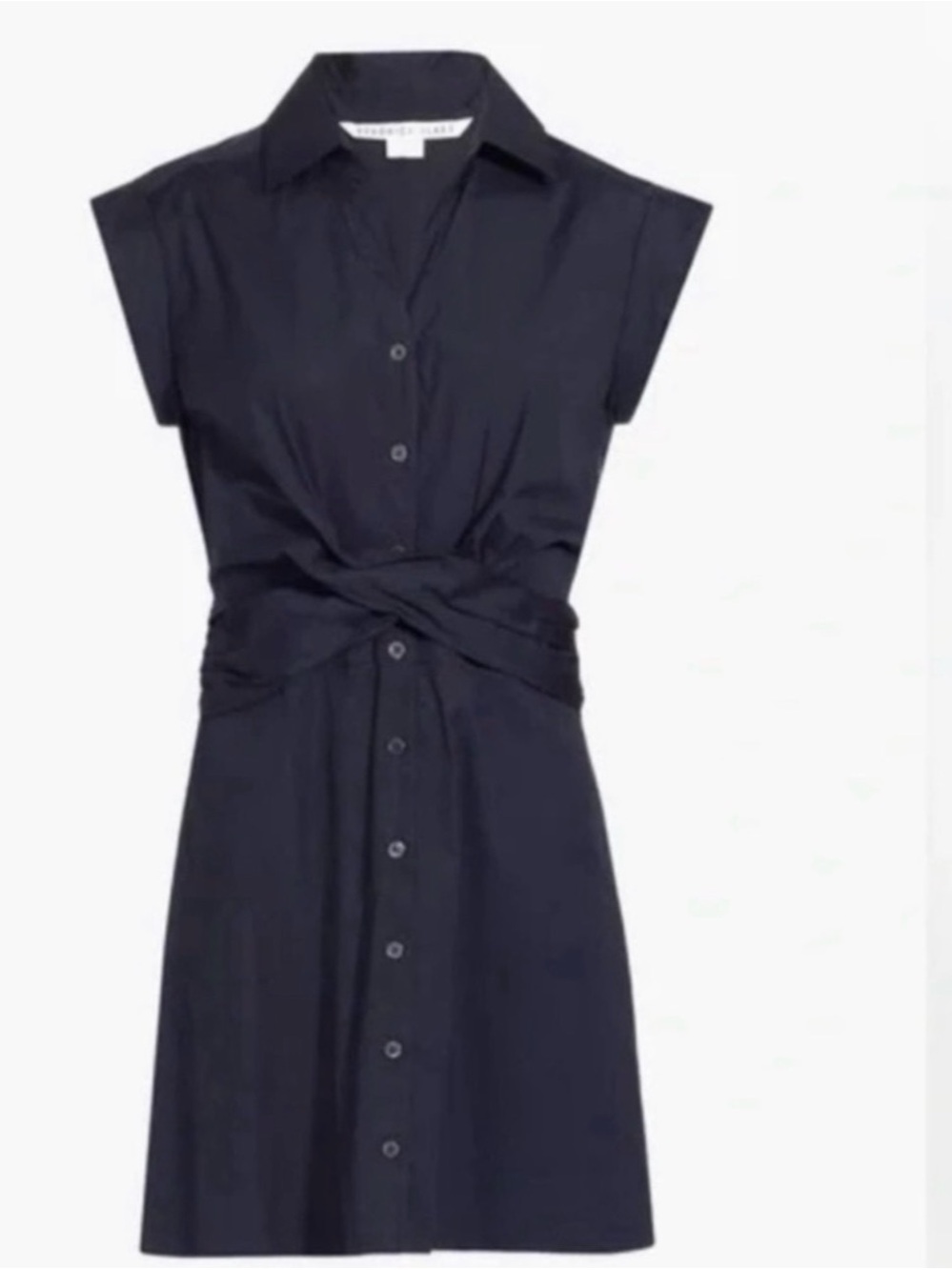Veronica Beard Nagano Shirt Dress in Navy Blue